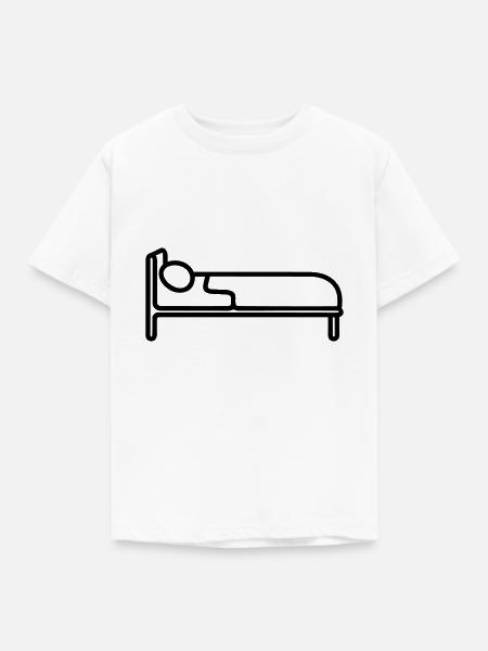 Bett - Kinder T-Shirt - Weiß