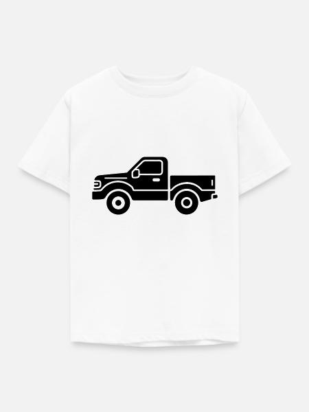 Lkw - Kinder T-Shirt - Weiß