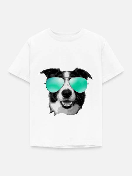 DJ DOG - Kinder T-Shirt - Weiß