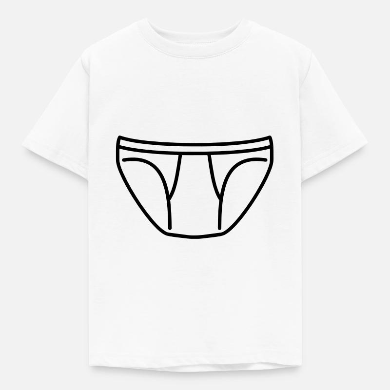Unterhose - Kinder T-Shirt - Weiß