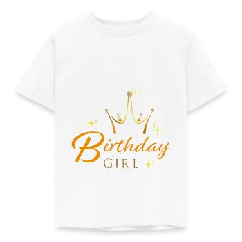 Fille d'anniversaire - T-shirt Enfant - blanc - Devant - AI Model Kid Male (0cm)