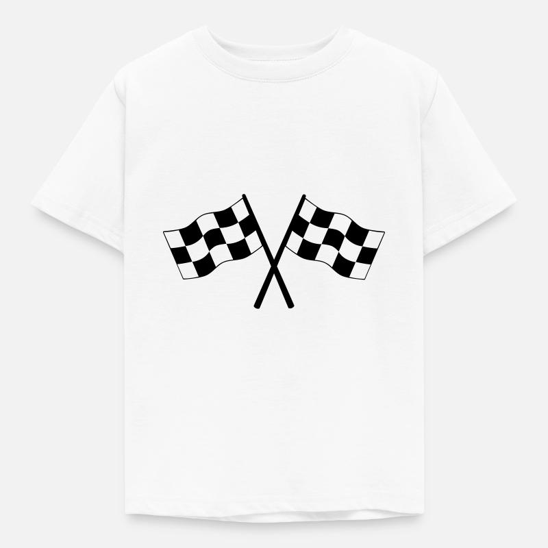 Symbole de drapeaux - T-shirt Enfant - blanc