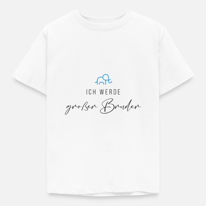 Ich werde großer Bruder - Kinder T-Shirt - Weiß