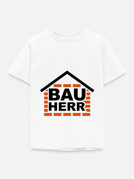 Bauherr - Kinder T-Shirt - Weiß