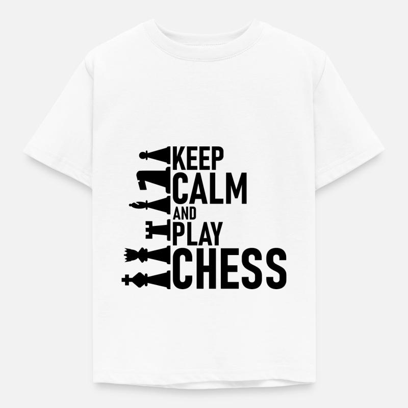Schach - Kinder T-Shirt - Weiß