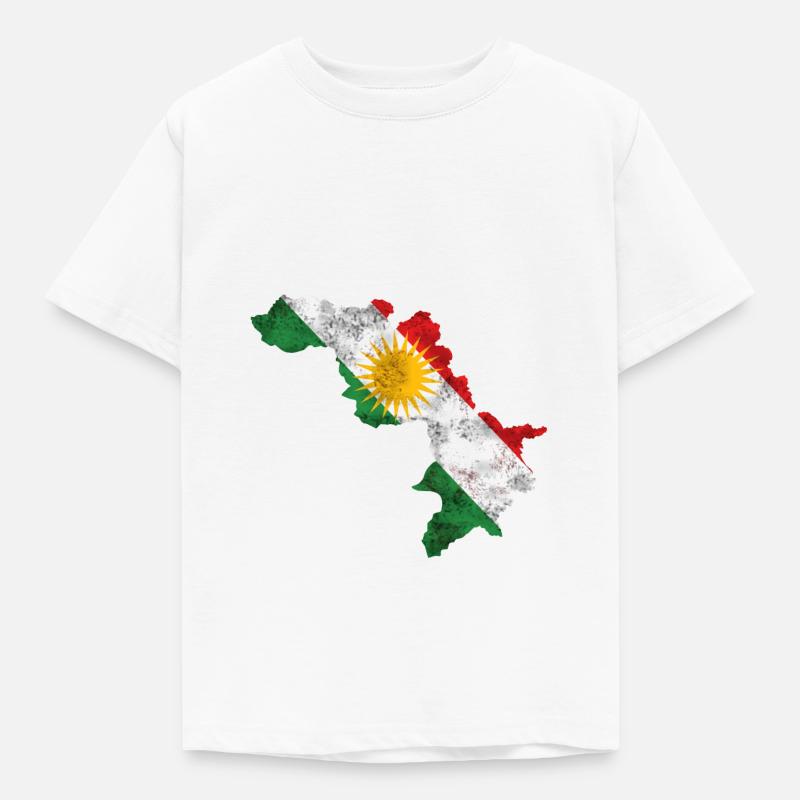 Kurdistan, drapeau kurde - T-shirt Enfant - blanc