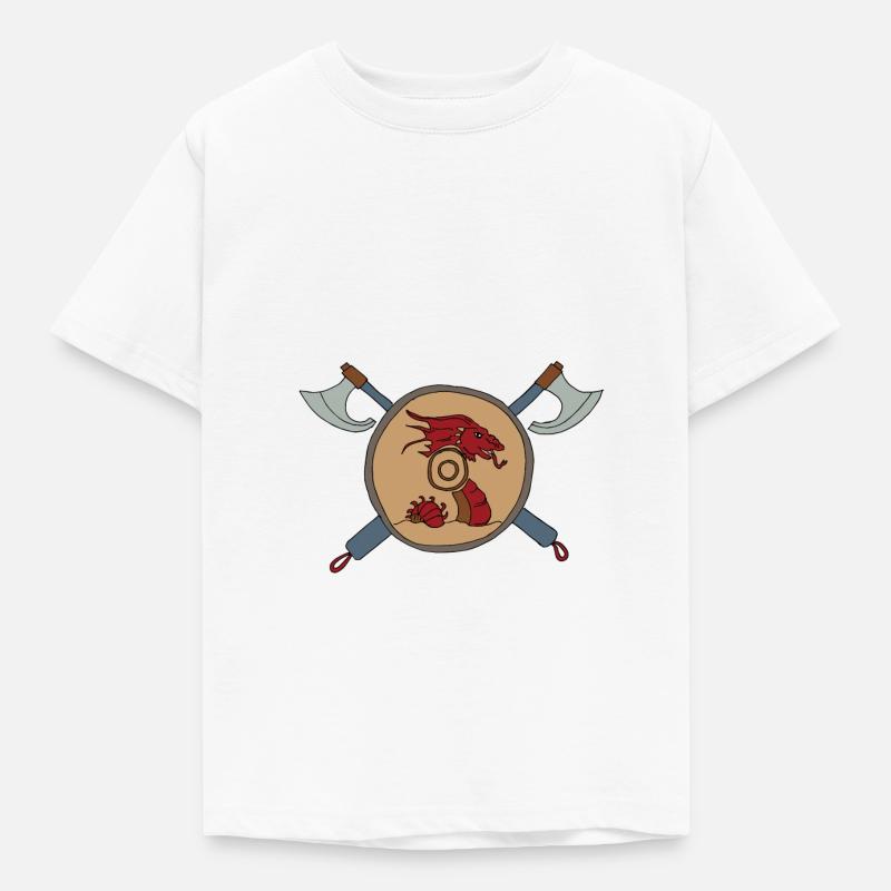 Viking Shield Vikings - T-shirt Enfant - blanc