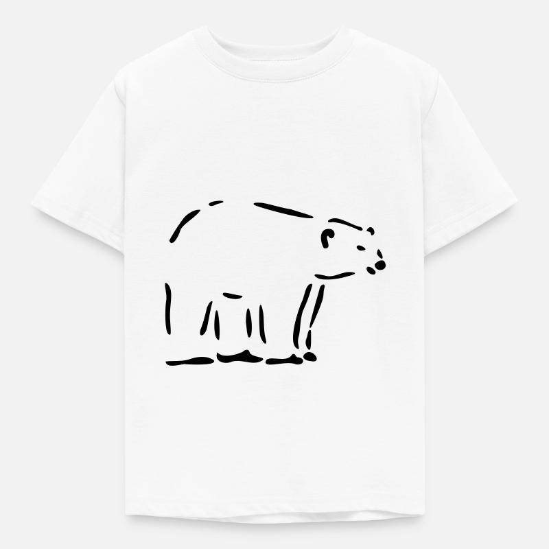 Eisbär - Kinder T-Shirt - Weiß