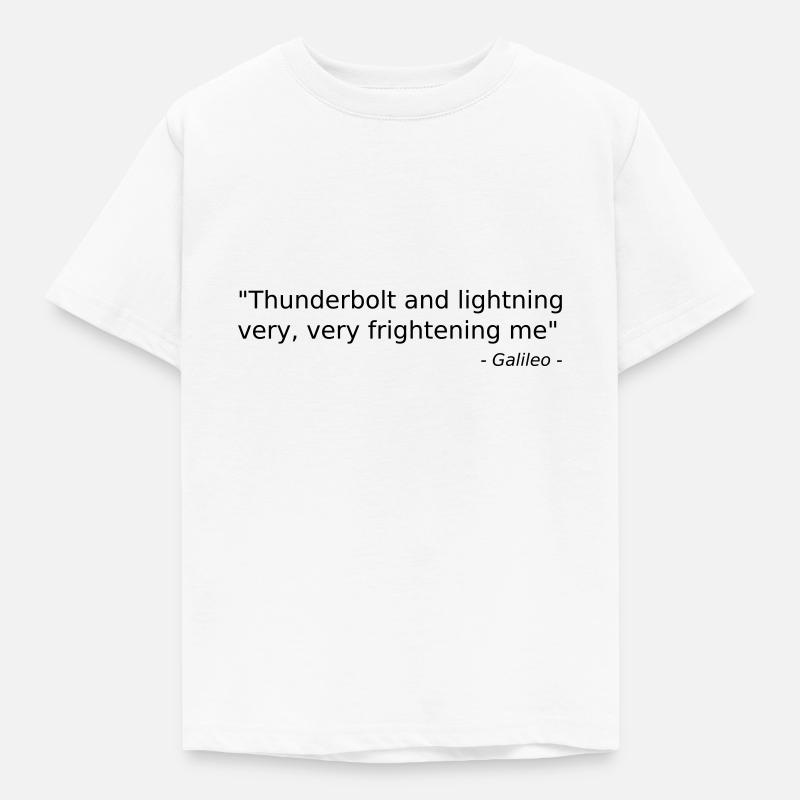 Thunderbold and Lightning - Galileo - Queen - - Kinder T-Shirt - Weiß