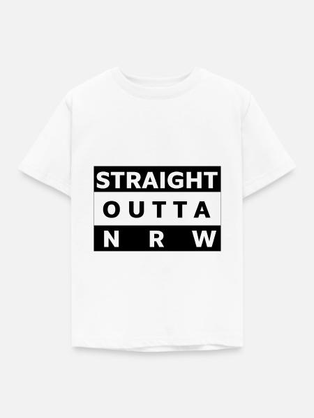 STRAIGHT OUTTA NRW - Kinder T-Shirt - Weiß