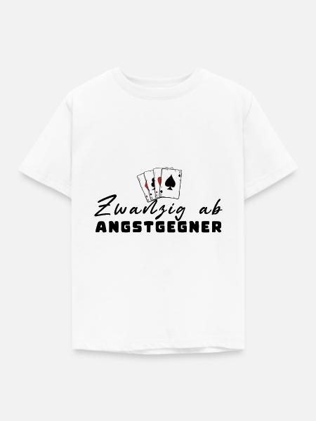Zwanzig ab Angstgegner - Kinder T-Shirt - Weiß