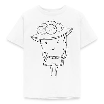 Livre de coloriage fraise de la Forêt-Noire - T-shirt Enfant - blanc - Devant - AI Model Kid Male (0cm)