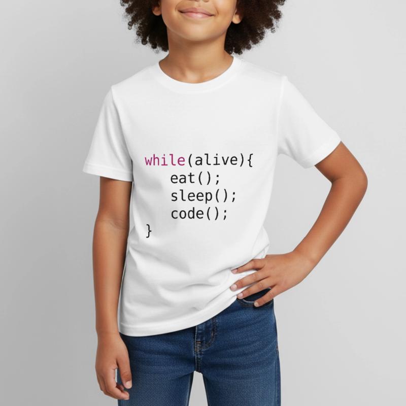Funny code source code Kids' T-Shirt