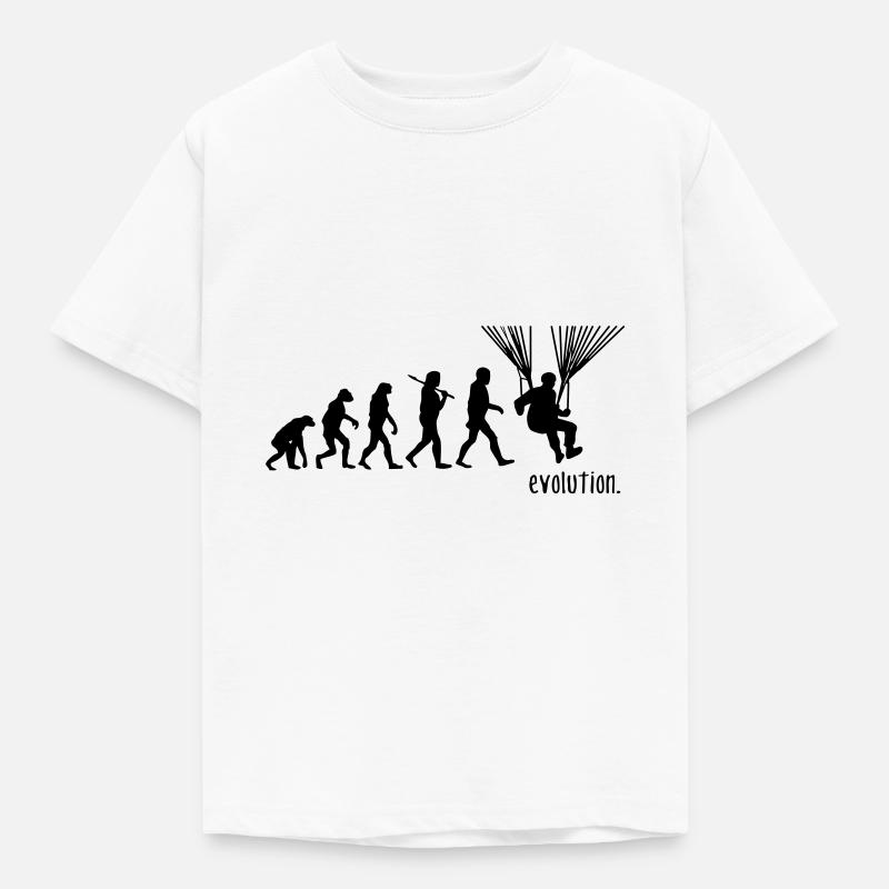 l'évolution de parapente - T-shirt Enfant - blanc
