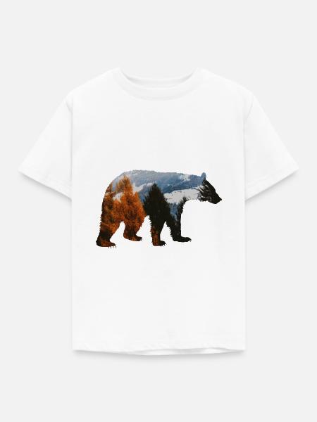 Bärenwald-Abenteuer - Kinder T-Shirt - Weiß