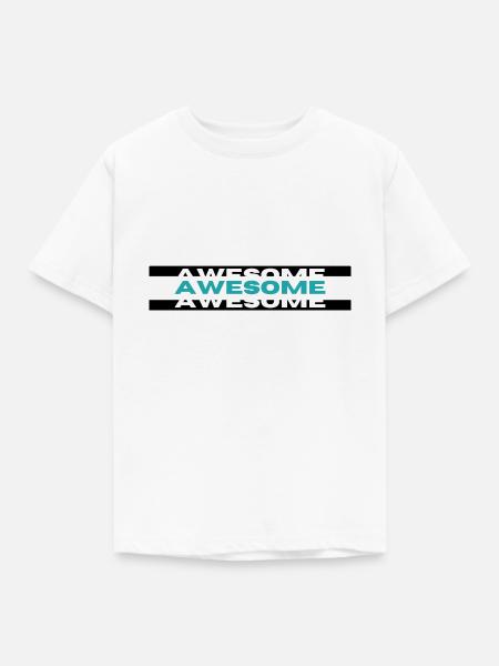 Awesome² - Kinder T-Shirt - Weiß