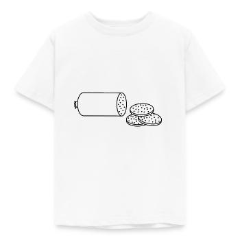 Wurst - Kinder T-Shirt - Weiß - Vorne - AI Model Kid Male (0cm)