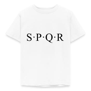 SPQR - T-shirt Enfant - blanc - Devant - AI Model Kid Male (0cm)