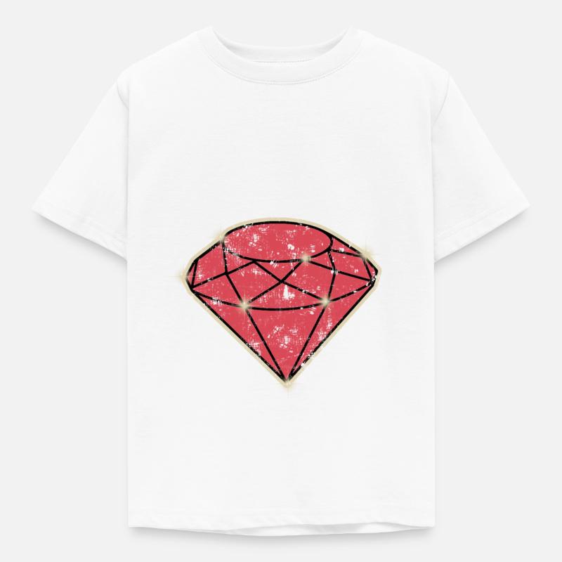 ruby - Kids' T-Shirt - white