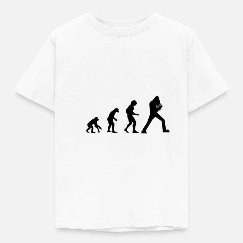 guitare evolution e-guitare e-rock metal - T-shirt Enfant - blanc