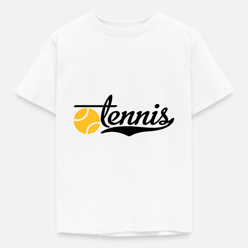 Tennis - Kinder T-Shirt - Weiß