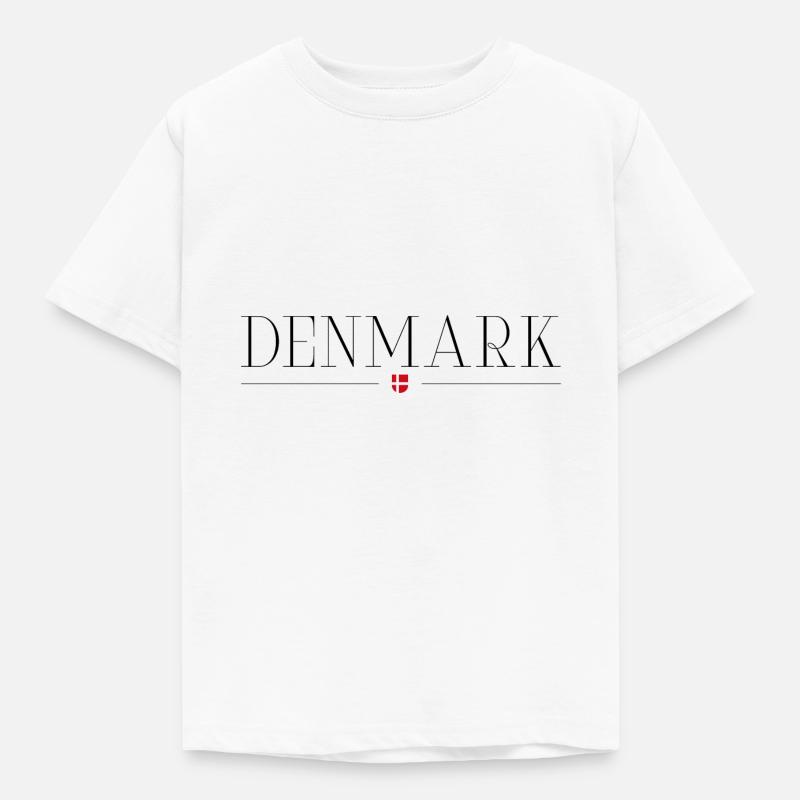 Dänemark - Kinder T-Shirt - Weiß