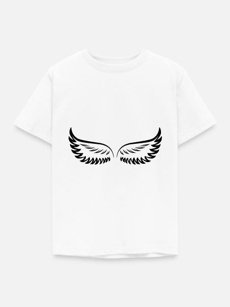 Flügel - Kinder T-Shirt - Weiß