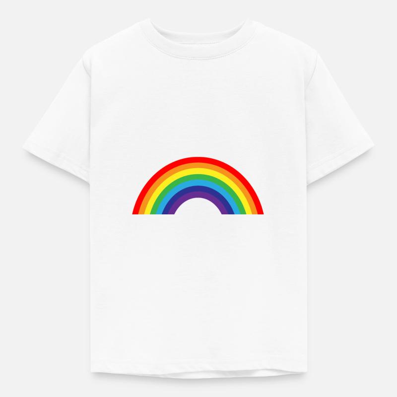 Regenbogen - Kinder T-Shirt - Weiß