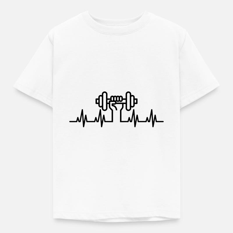 Musculation ECG - T-shirt Enfant - blanc