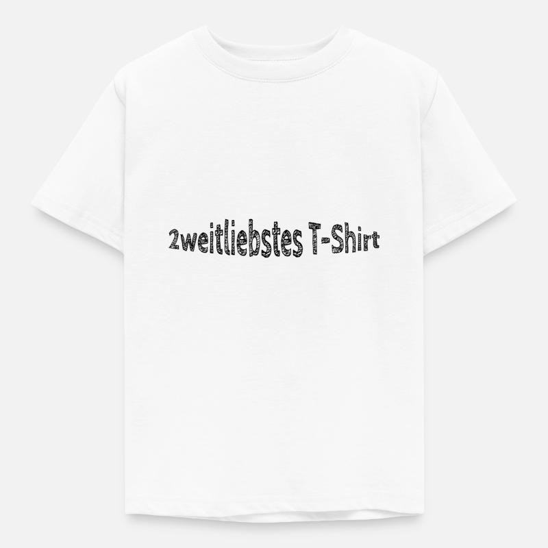 2weitliebstes Tshirt, lustiger Spruch - Kinder T-Shirt - Weiß