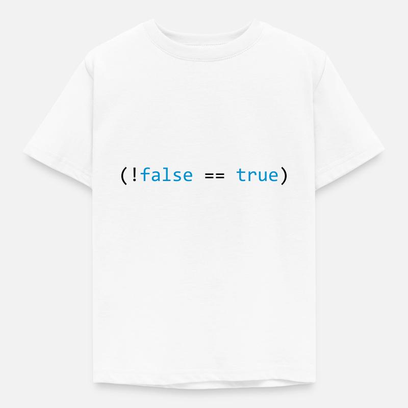 False is True - Kinder T-Shirt - Weiß