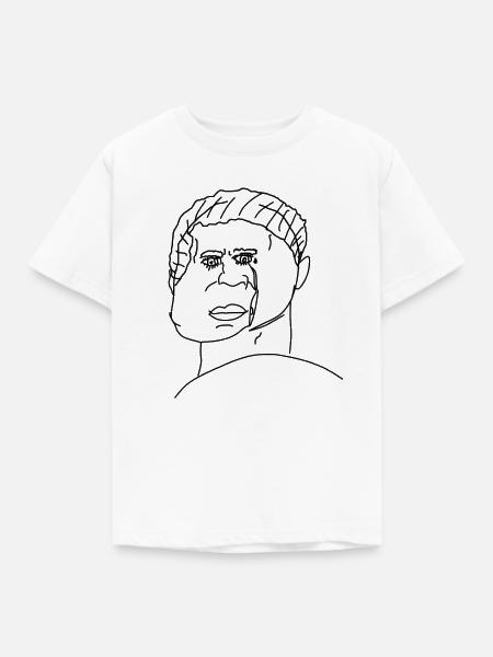 Trauriger Löwe - Kinder T-Shirt - Weiß