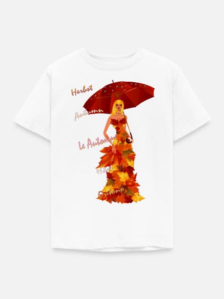 Herbst - Kinder T-Shirt - Weiß