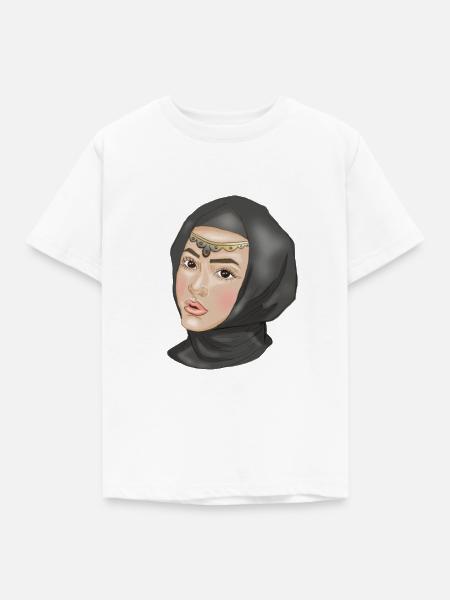 Muslim Girl - Kinder T-Shirt - Weiß