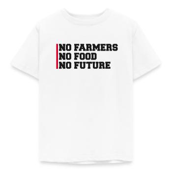 Bauer Farm Farmer Feld Trecker Korn Tiere job demo - Kinder T-Shirt - Weiß - Vorne - AI Model Kid Male (0cm)