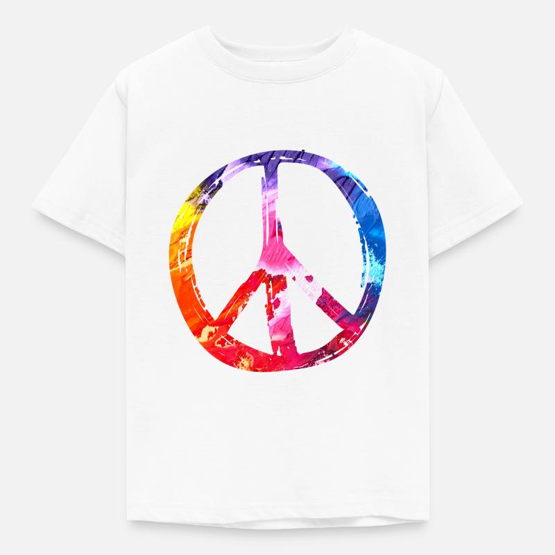 PEACE - Kinder T-Shirt - Weiß