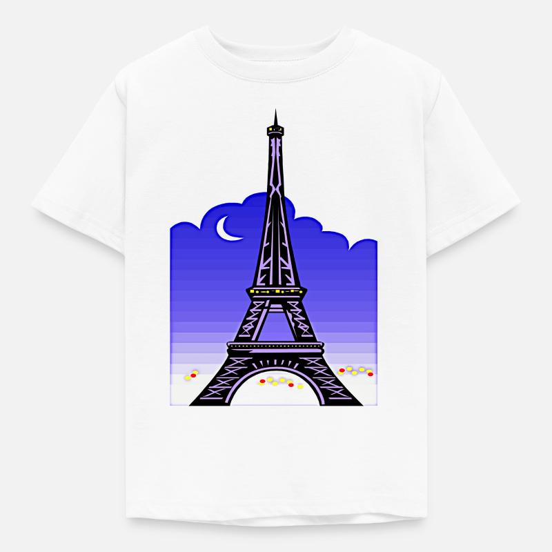 tour Eiffel - T-shirt Enfant - blanc