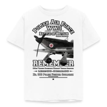 Squadron 303 Hawker Hurricanes - polnische Luftwaffe - Kinder T-Shirt - Weiß - Vorne - AI Model Kid Male (0cm)