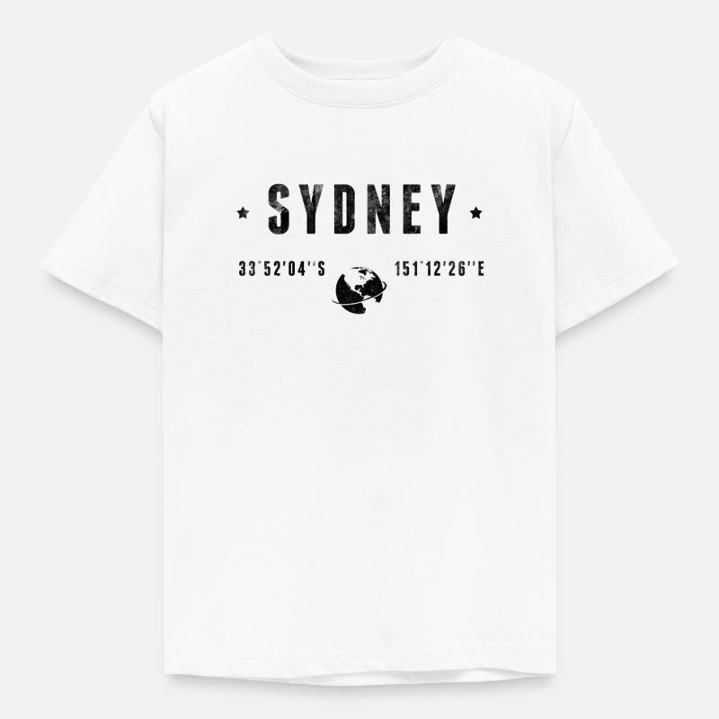 Sydney - Kinder T-Shirt - Weiß