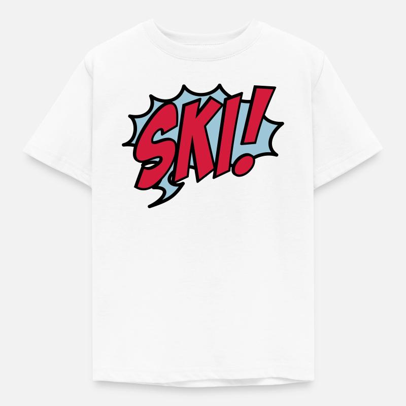 ski - Kids' T-Shirt - white