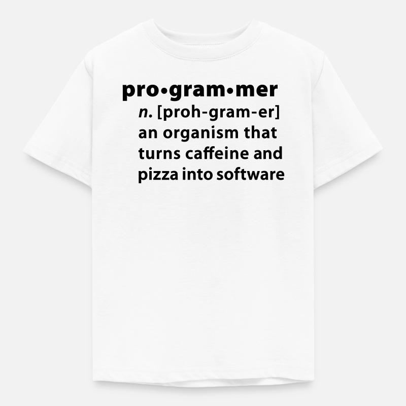 Program definition - the definition Programmer - Kids' T-Shirt - white