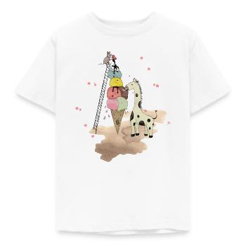 Wildlife Icecream - T-shirt Enfant - blanc - Devant - AI Model Kid Male (0cm)