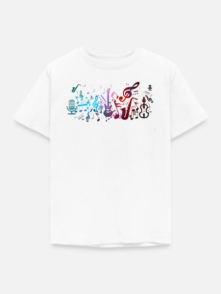Musik - Kinder T-Shirt - Weiß