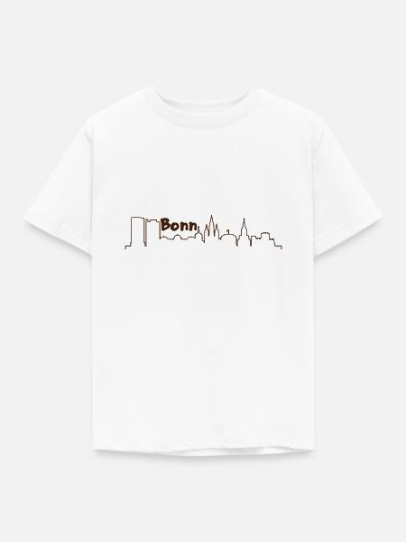 Bonn Skyline - Kinder T-Shirt - Weiß