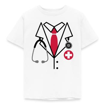 Doktor, Doktor Kostüm - Kinder T-Shirt - Weiß - Vorne - AI Model Kid Male (0cm)