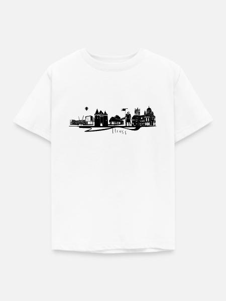 Abstrakte Stadtdesign Neuss - Kinder T-Shirt - Weiß