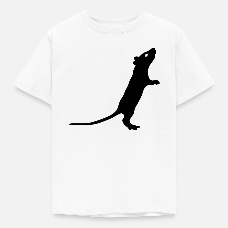 Ratte - Kinder T-Shirt - Weiß