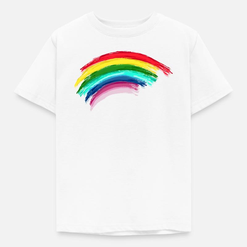 Rainbow Regenbogen Hope - Kinder T-Shirt - Weiß