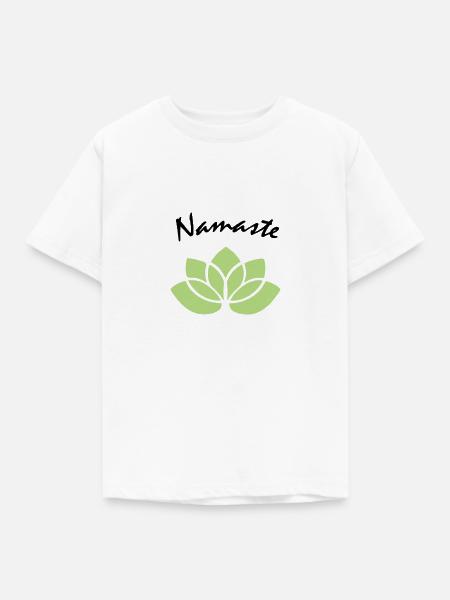 Namaste - Kinder T-Shirt - Weiß