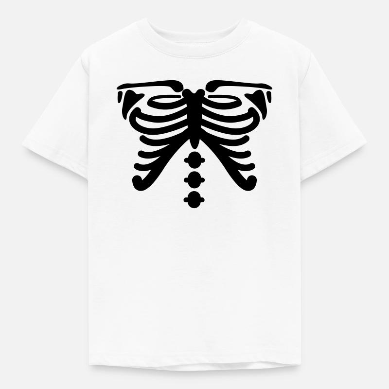 Skelett - Kinder T-Shirt - Weiß
